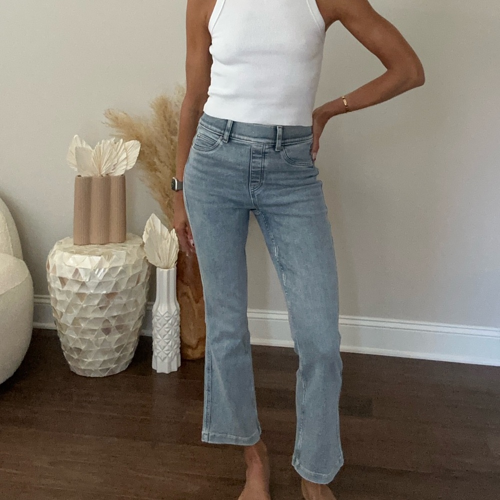 Spanx high waisted cropped jeans